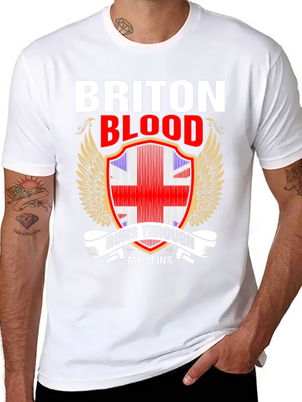 Briton Blood Runs Through My Veins T-Shirt