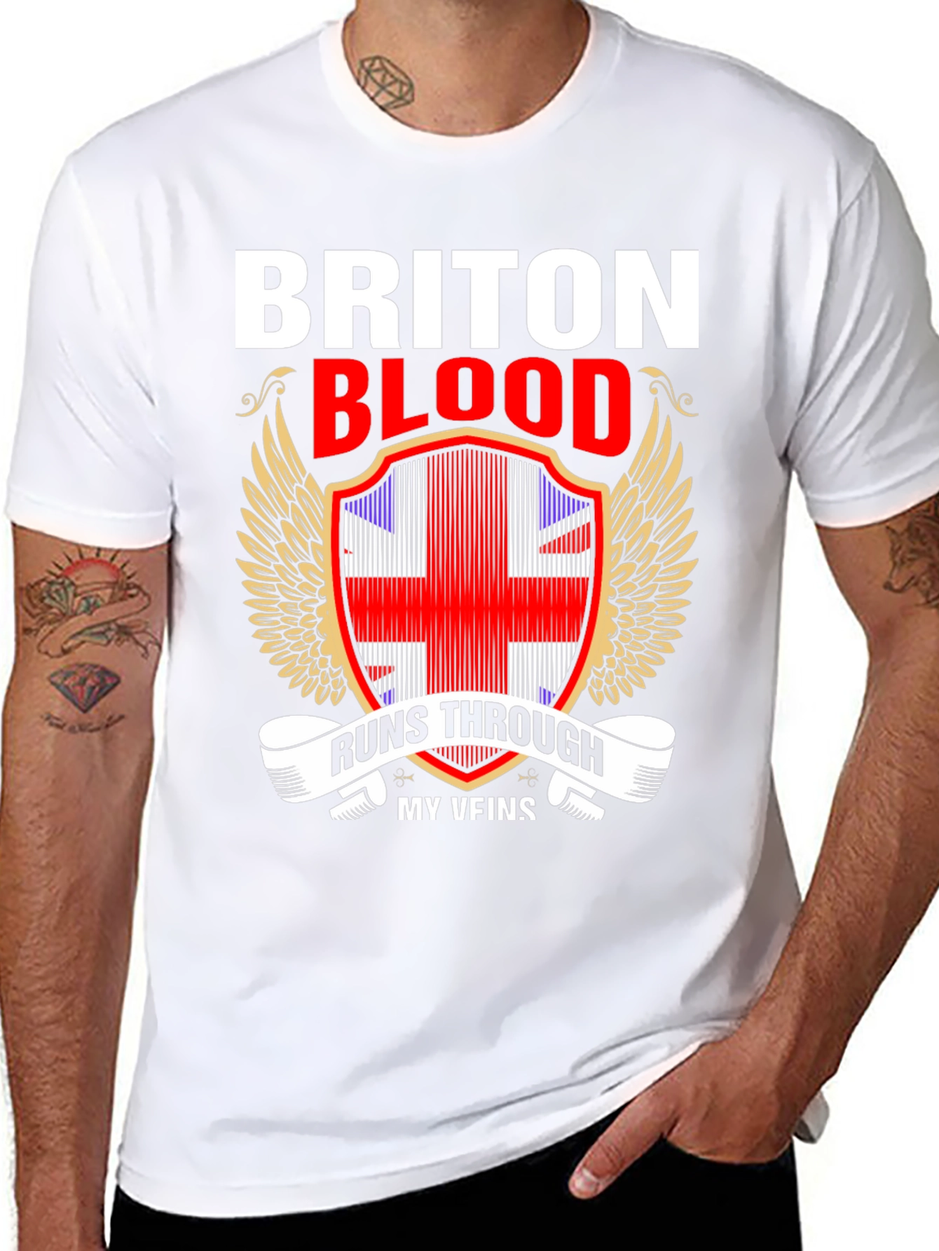 Briton Blood Runs Through My Veins T-Shirt