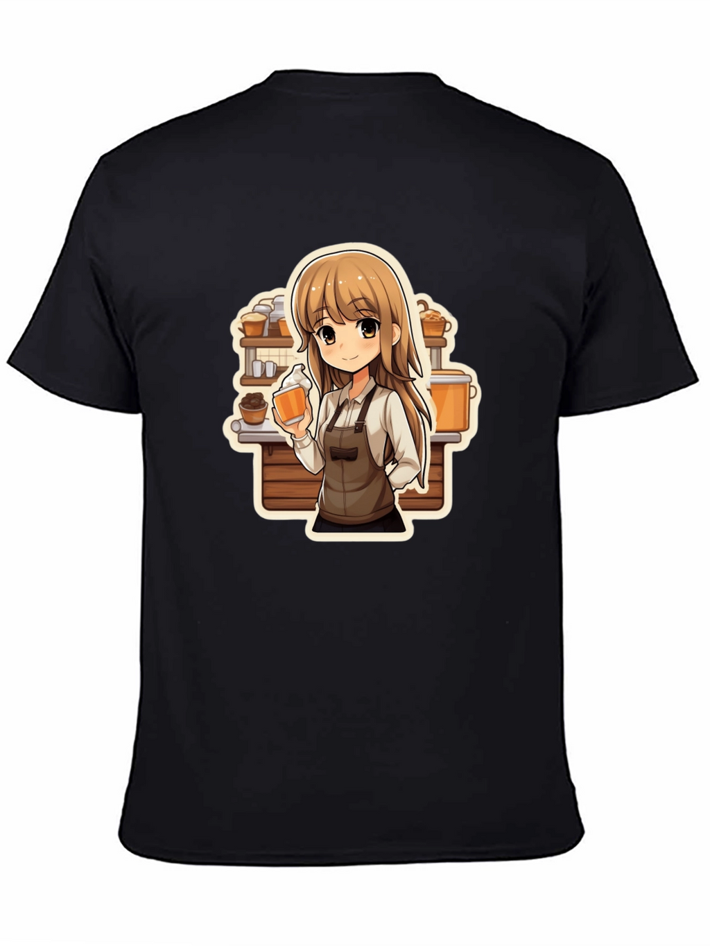 Anime Barista T-Shirt - Unique Manga Style