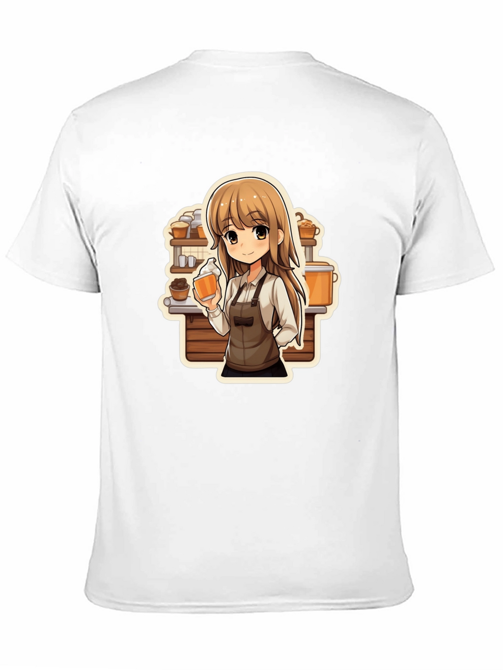 Anime Barista T-Shirt - Unique Manga Style
