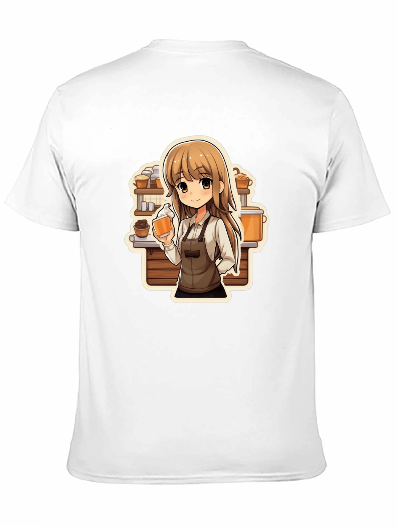 Anime Barista T-Shirt - Unique Manga Style