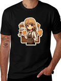 Anime Barista T-Shirt - Unique Manga Style