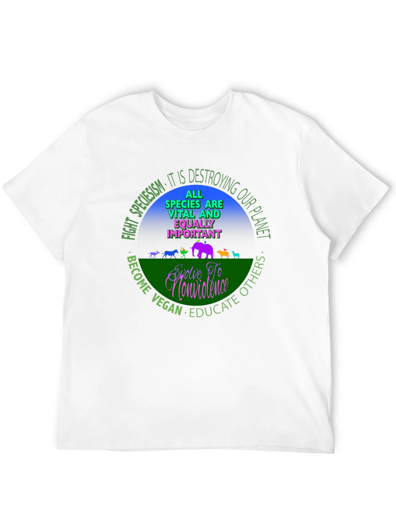 Vegan Equality T-Shirt - Speciesism Awareness Tee