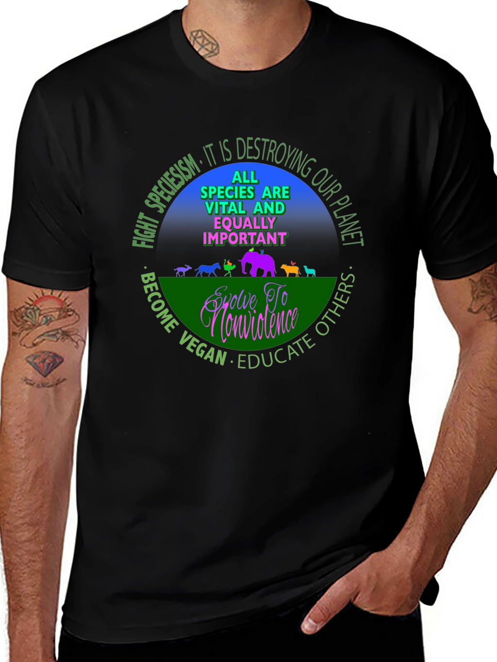 Vegan Equality T-Shirt - Speciesism Awareness Tee