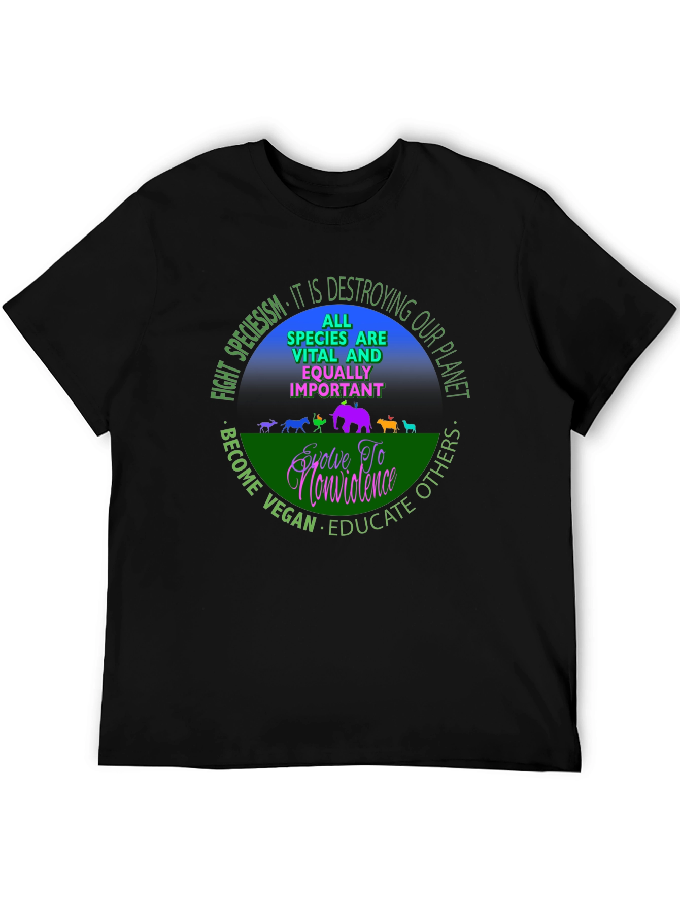 Vegan Equality T-Shirt - Speciesism Awareness Tee