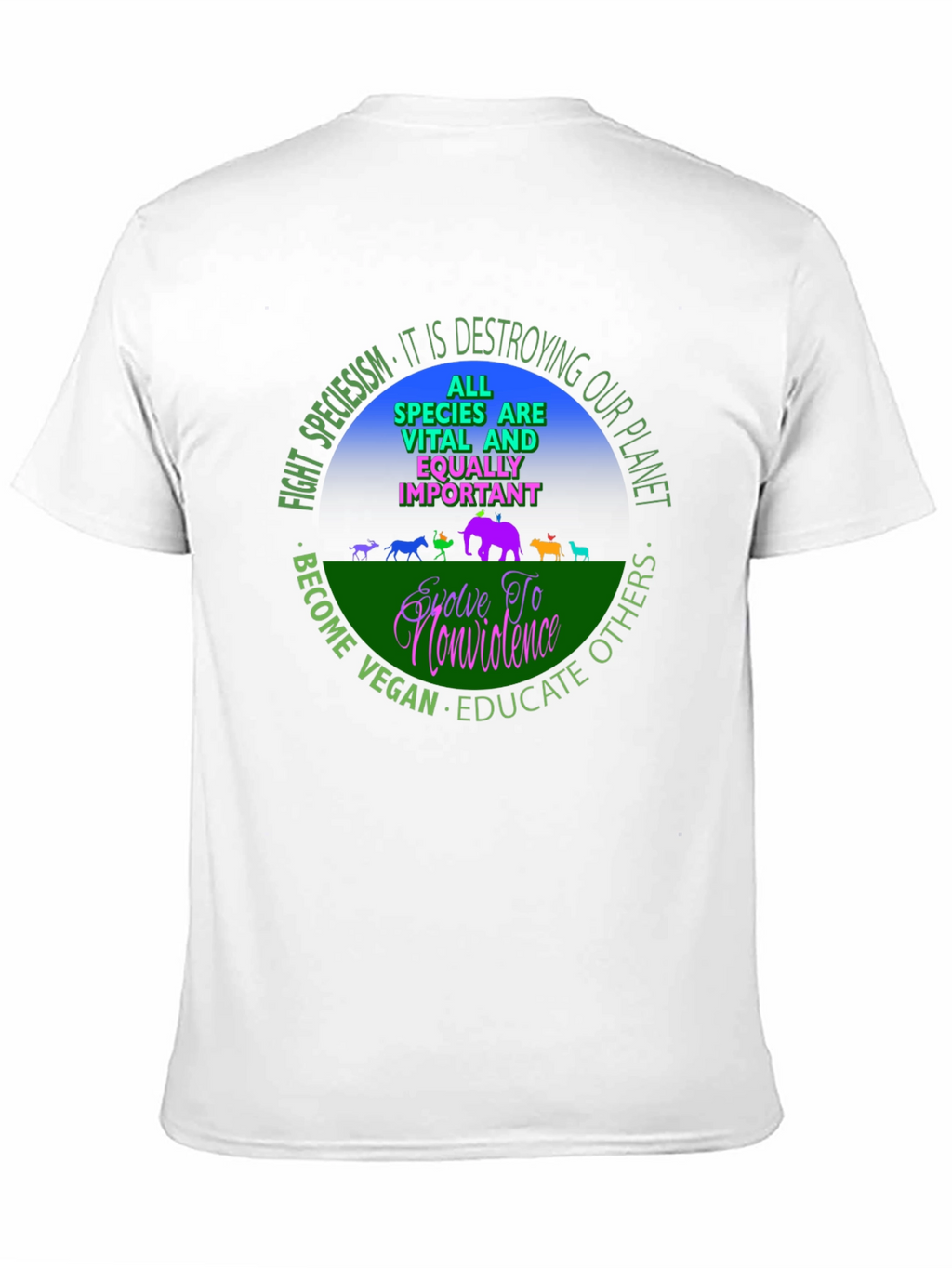 Vegan Equality T-Shirt - Speciesism Awareness Tee