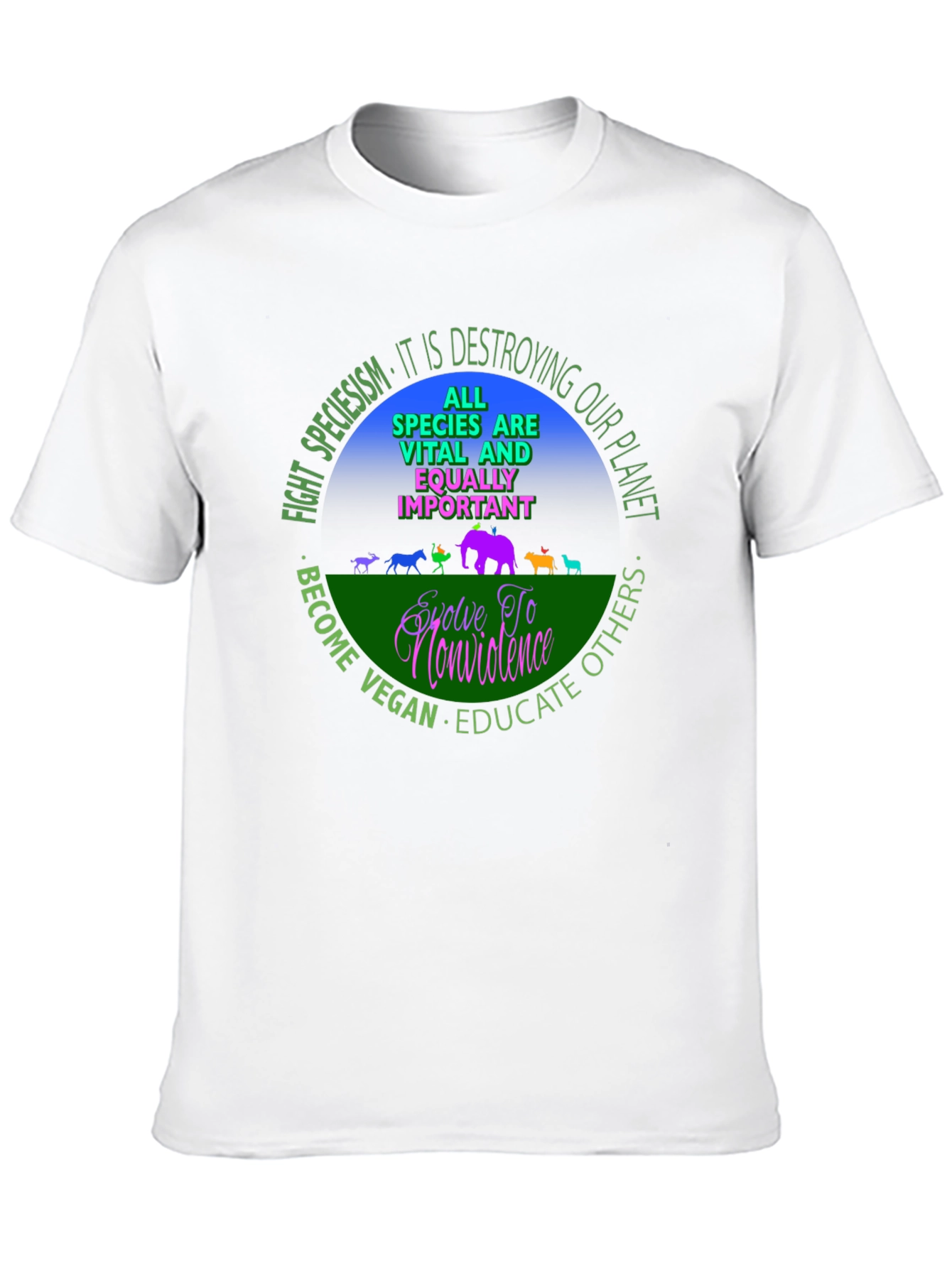 Vegan Equality T-Shirt - Speciesism Awareness Tee