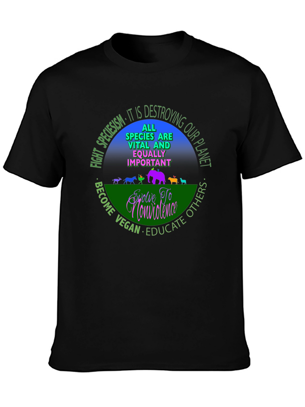 Vegan Equality T-Shirt - Speciesism Awareness Tee