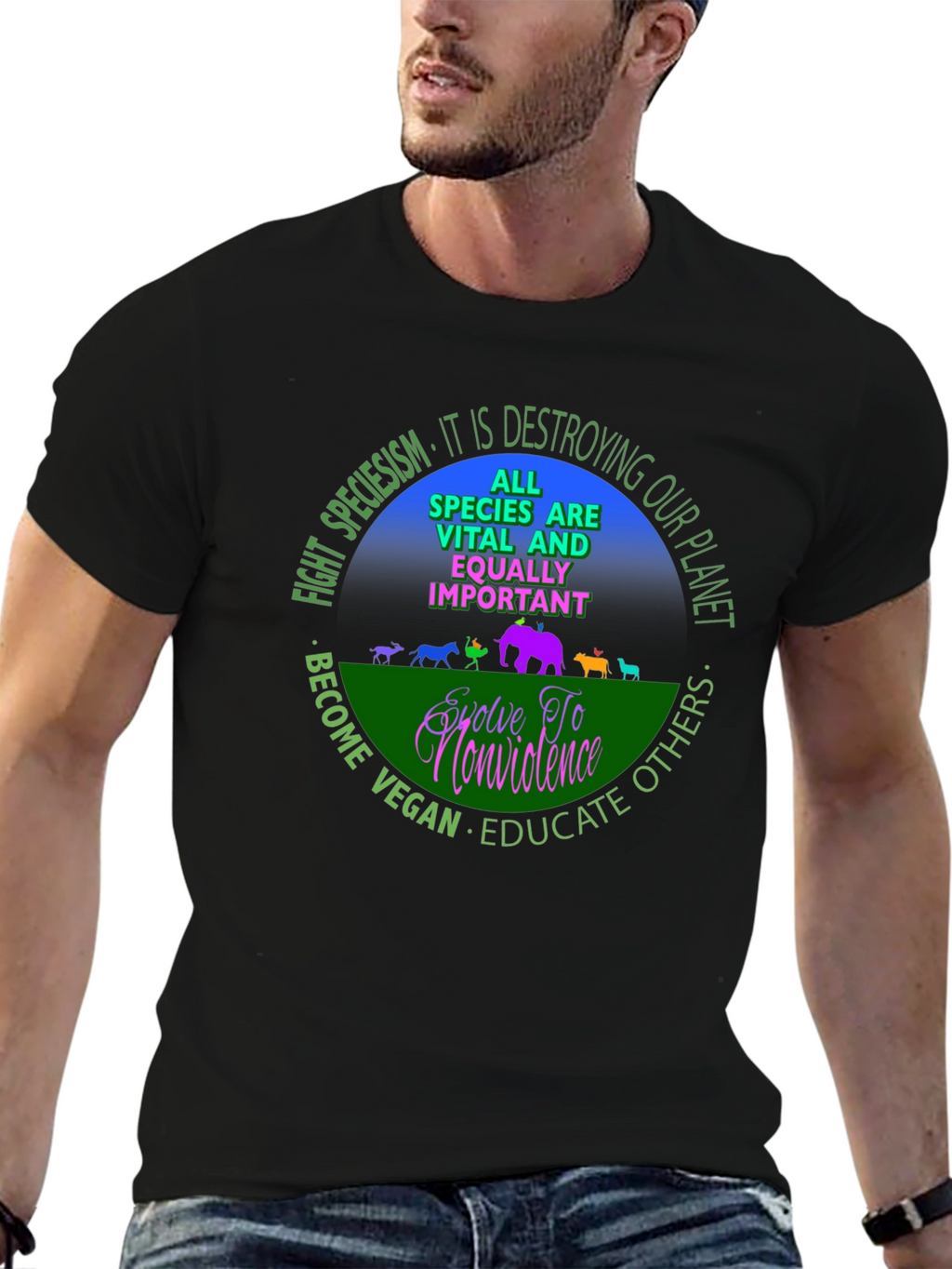Vegan Equality T-Shirt - Speciesism Awareness Tee