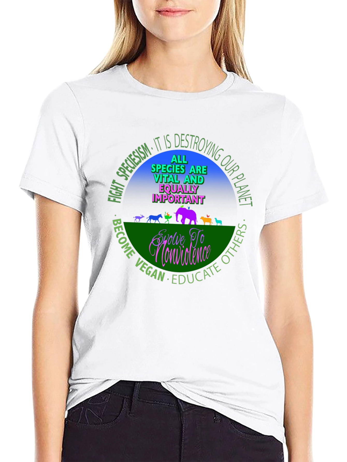 Vegan Equality T-Shirt - Speciesism Awareness Tee