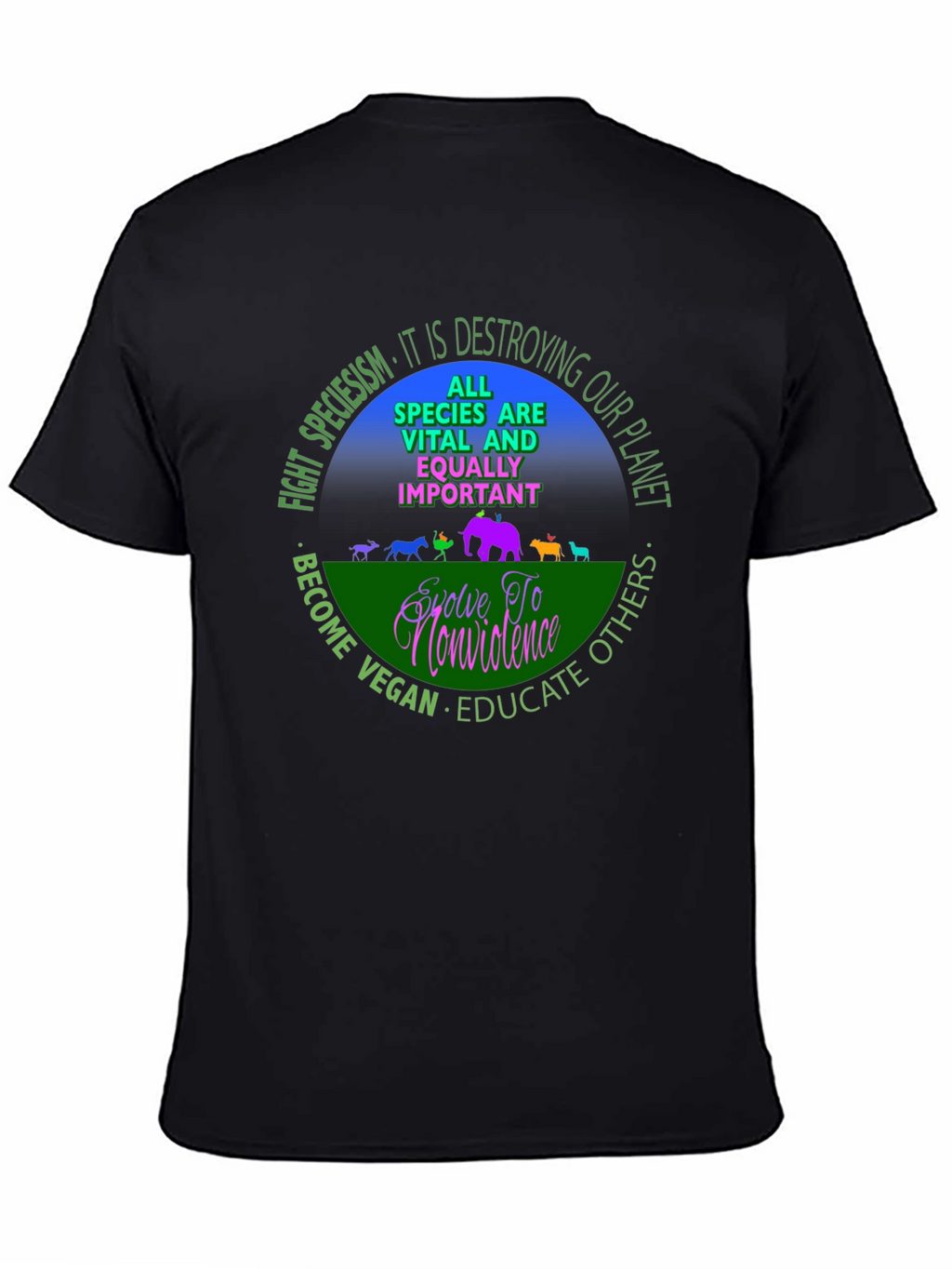 Vegan Equality T-Shirt - Speciesism Awareness Tee