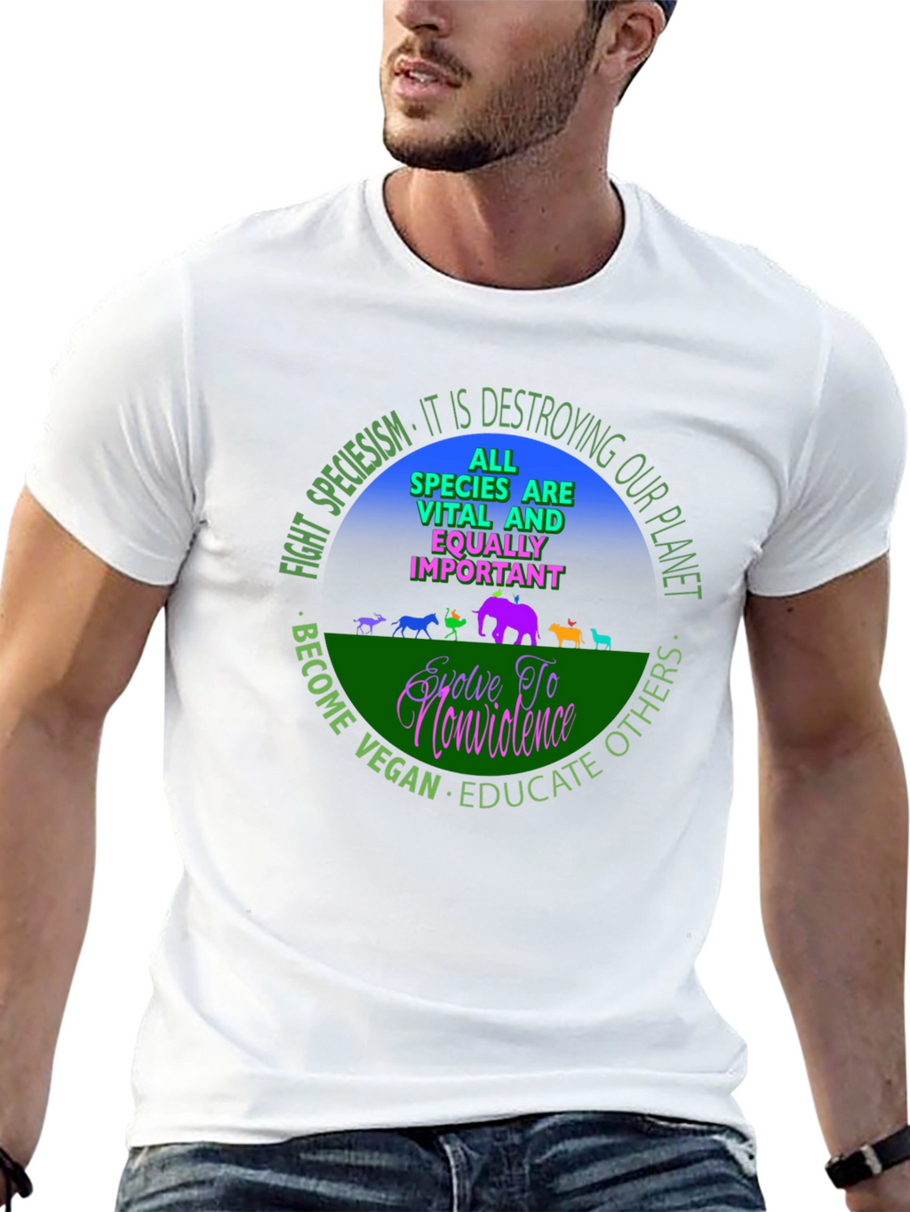 Vegan Equality T-Shirt - Speciesism Awareness Tee