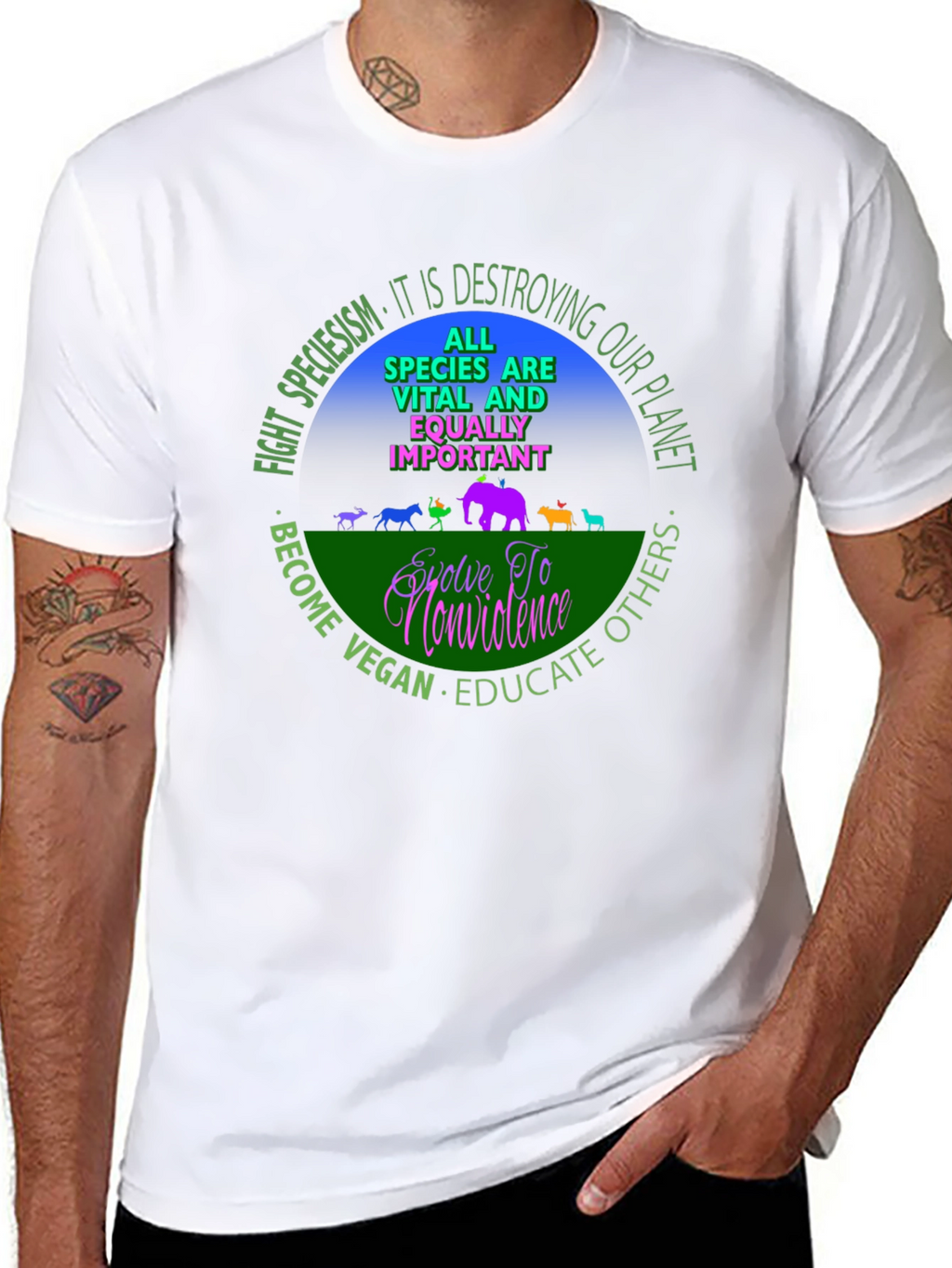 Vegan Equality T-Shirt - Speciesism Awareness Tee