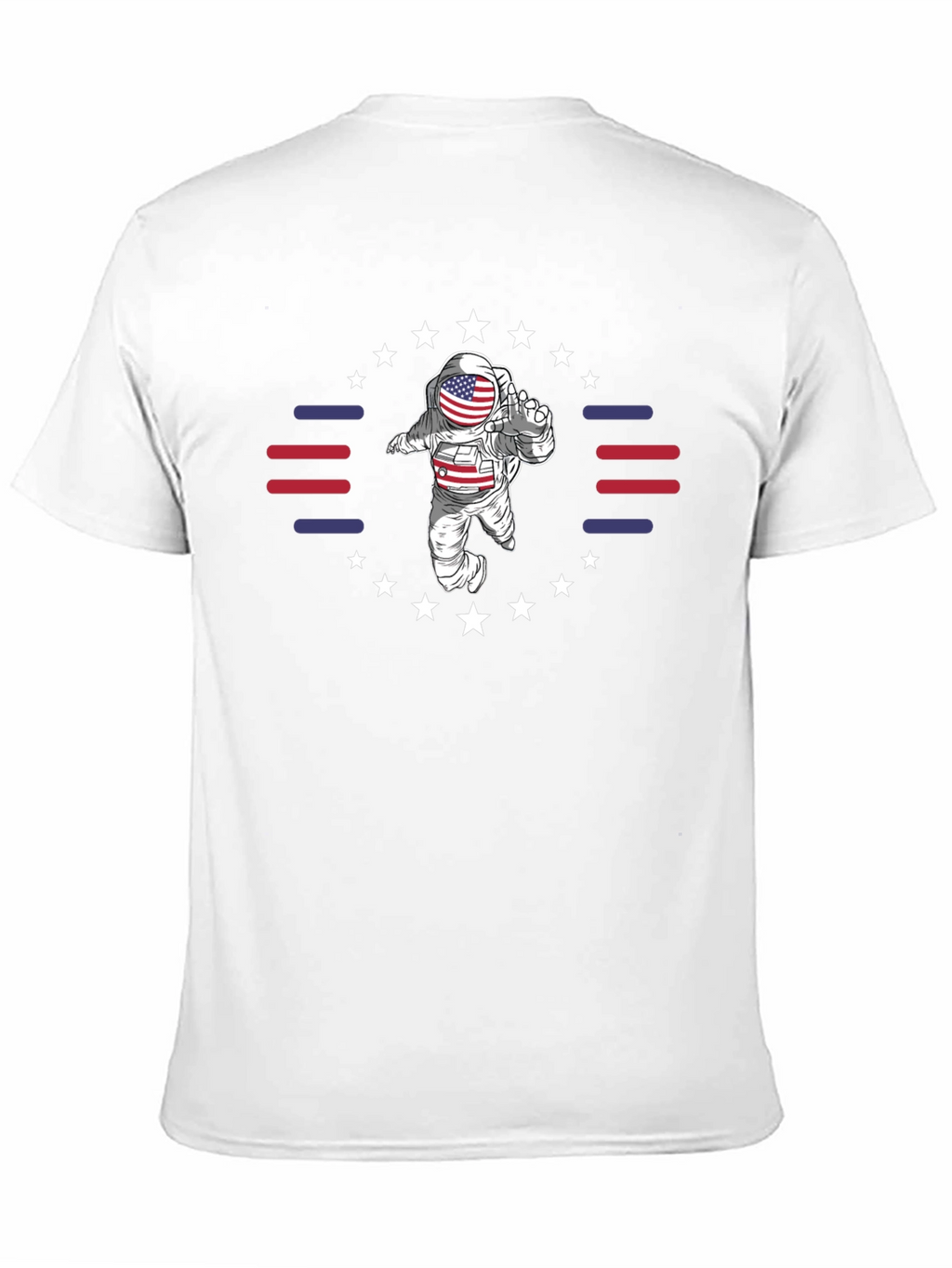 Patriotic Astronaut Graphic T-Shirt