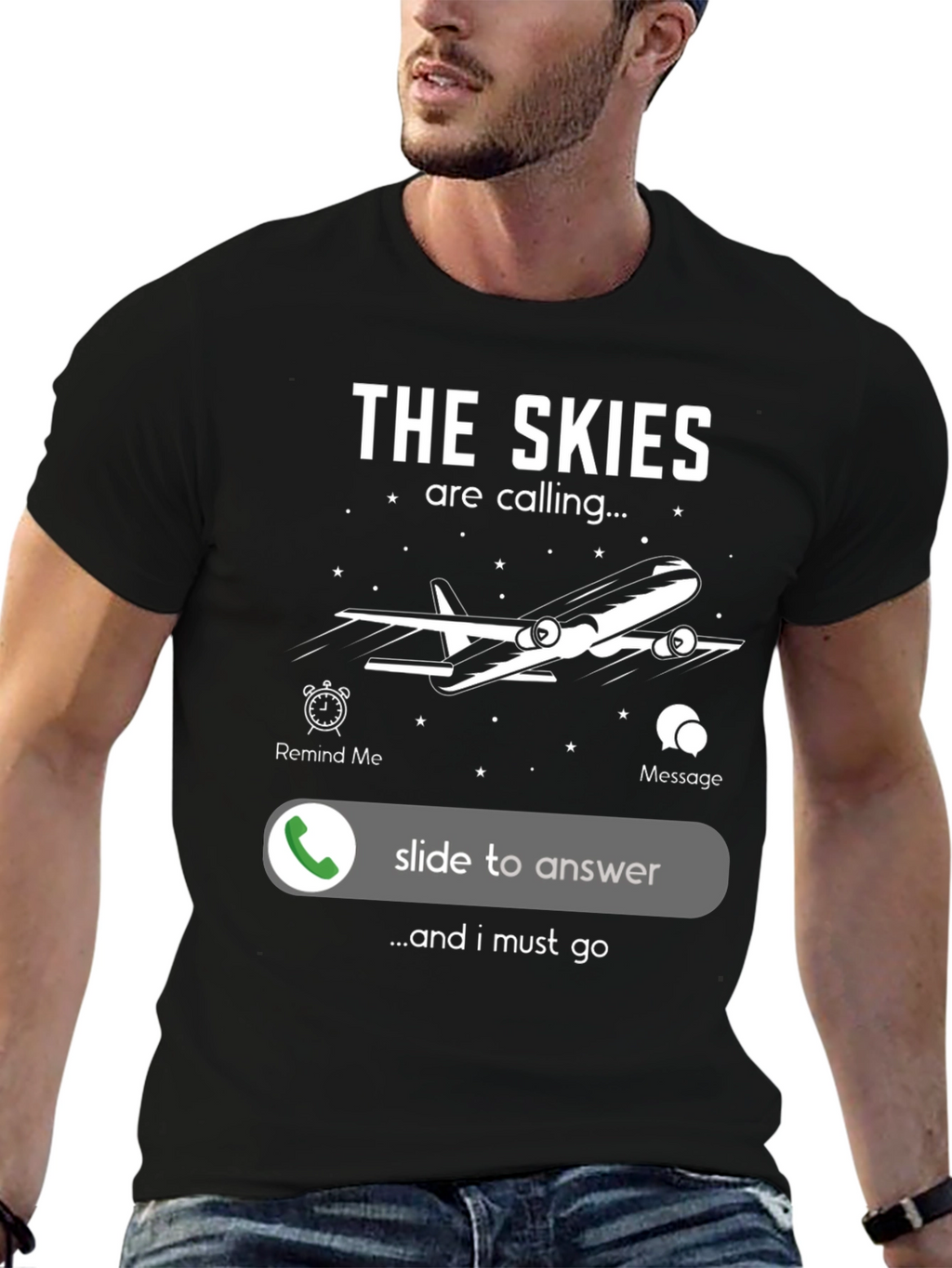 The Skies are Calling Airplane T-Shirt