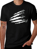 Claw Mark Graphic T-Shirt - Edgy Streetwear