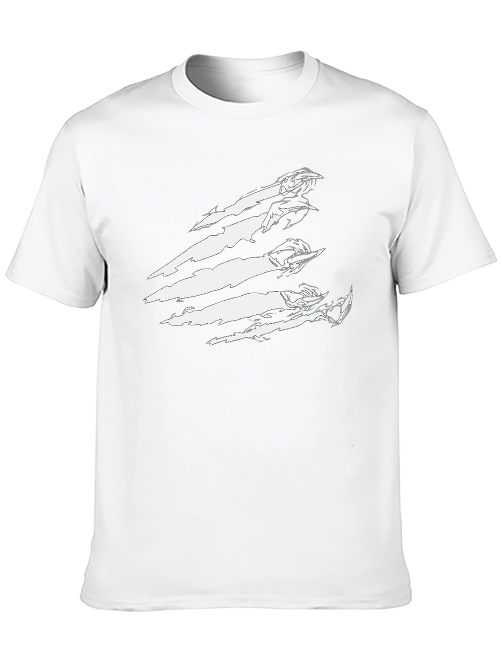 Claw Mark Graphic T-Shirt - Edgy Streetwear
