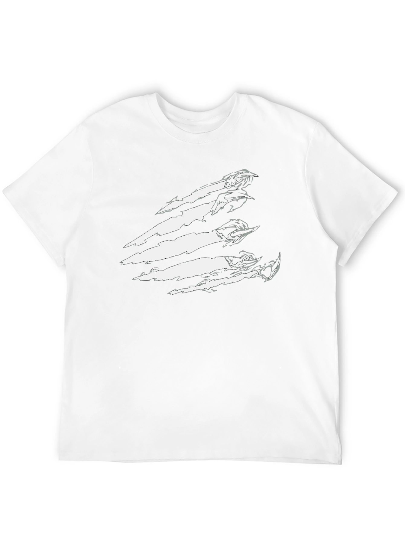 Claw Mark Graphic T-Shirt - Edgy Streetwear