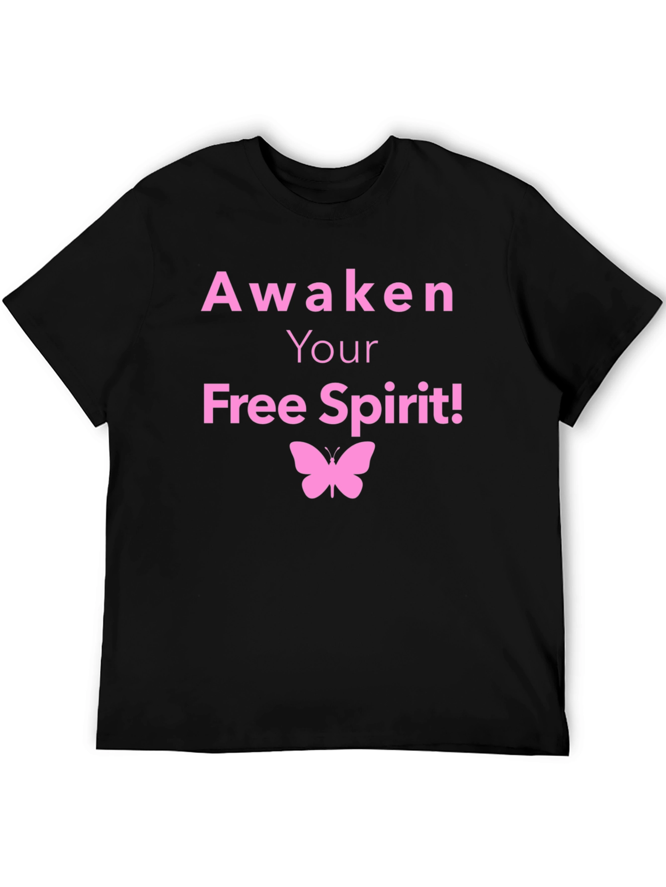 Awaken Your Free Spirit T-Shirt Butterfly Graphic