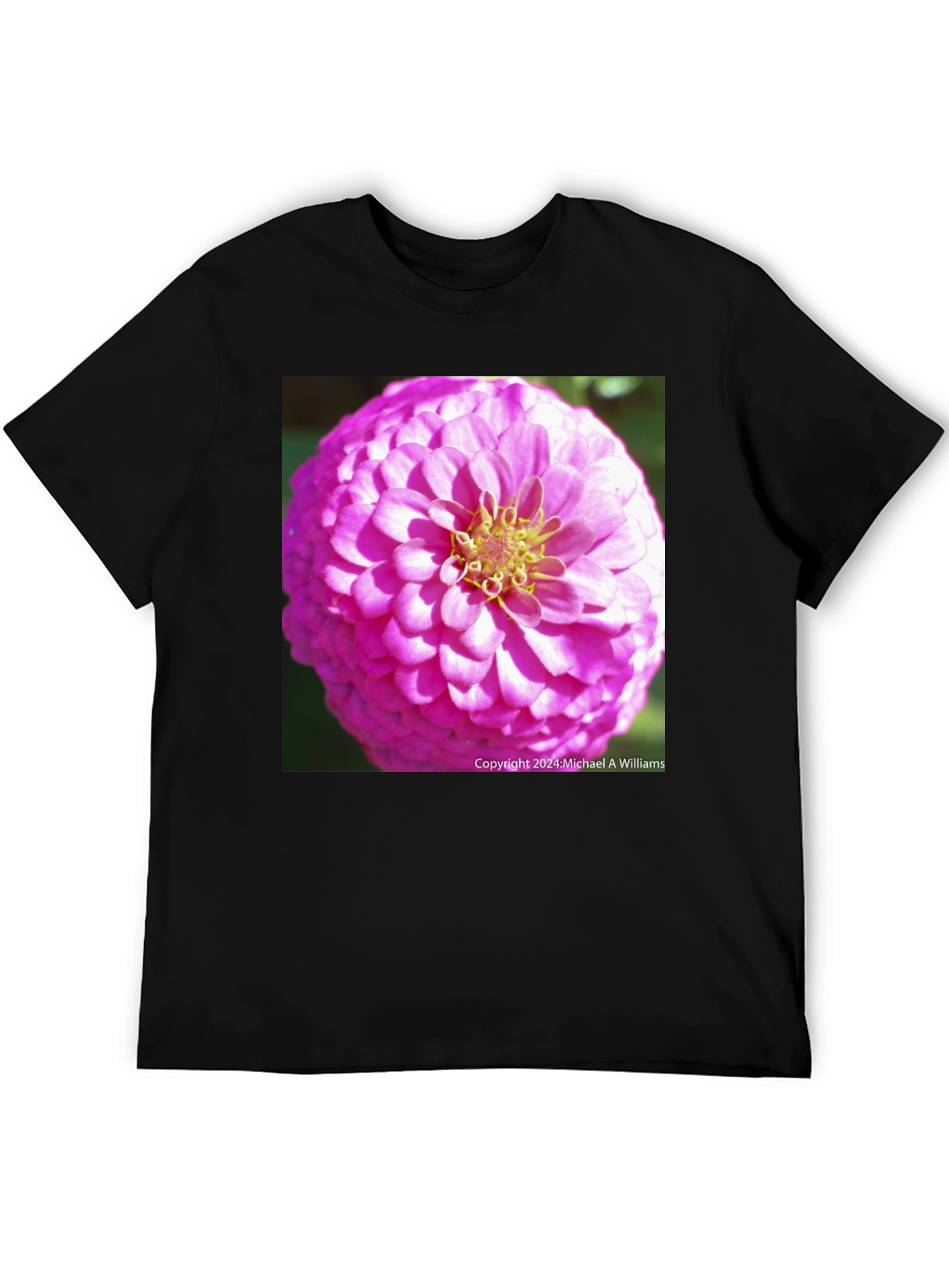 Pink Flower Graphic T-Shirt