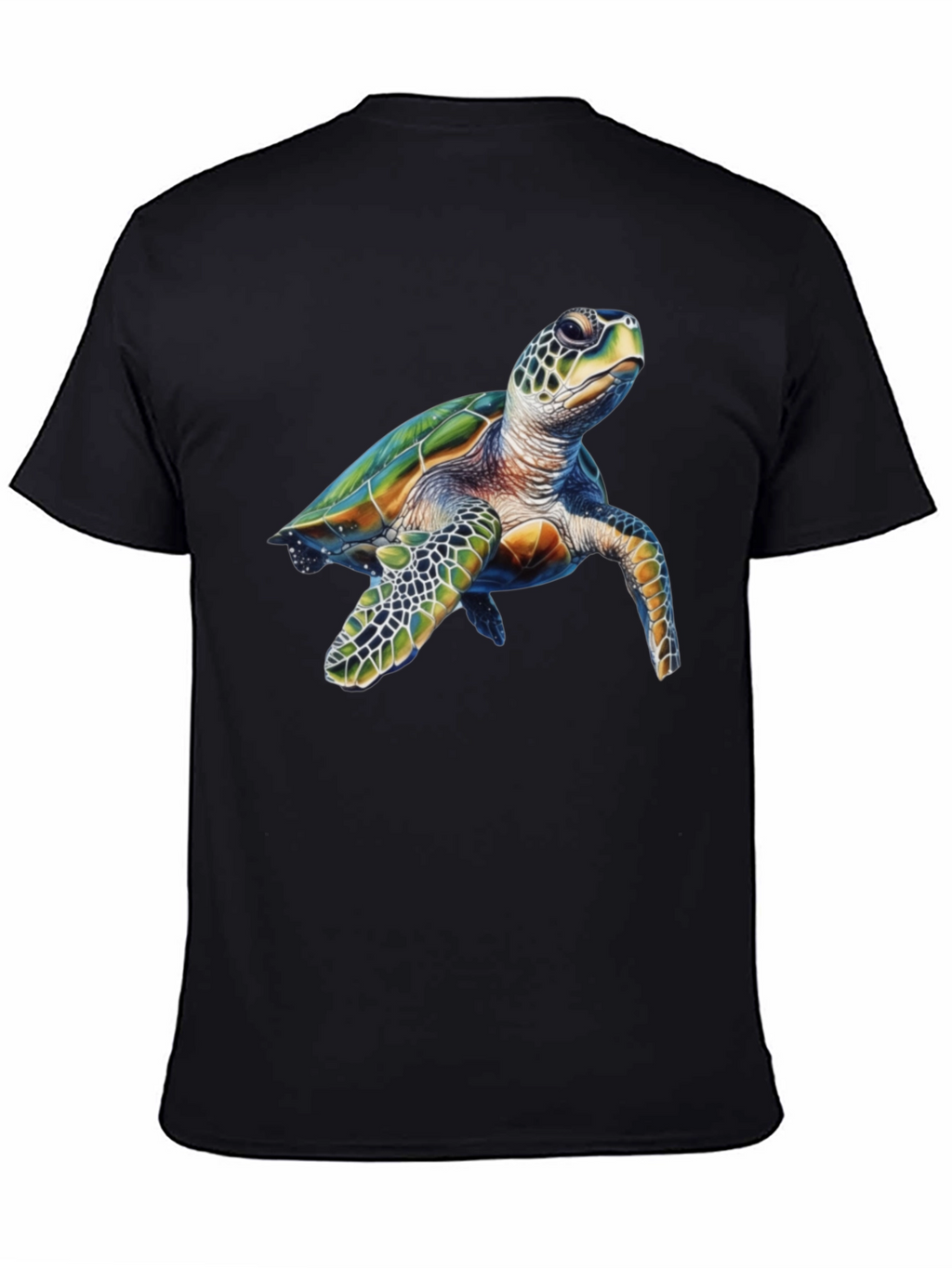 Sea Turtle Graphic Black T-Shirt