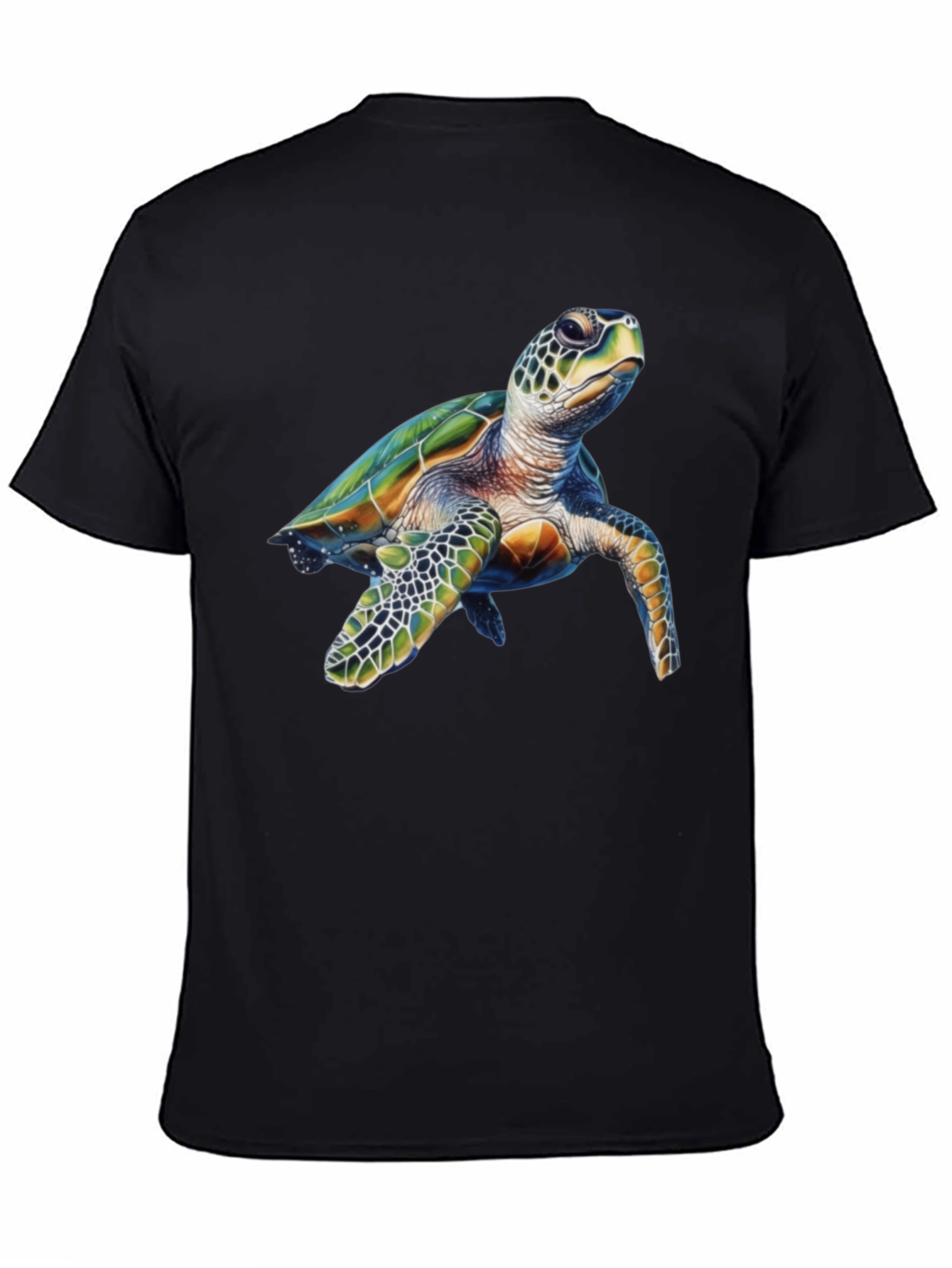 Sea Turtle Graphic Black T-Shirt