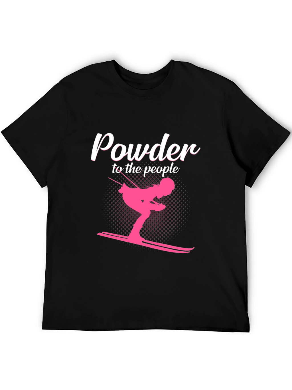 Powder to the People Skiing Graphic Tee