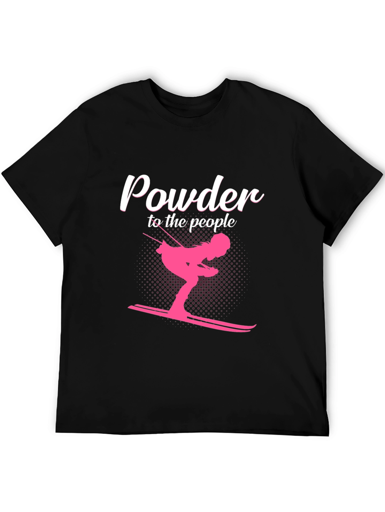 Powder to the People Skiing Graphic Tee