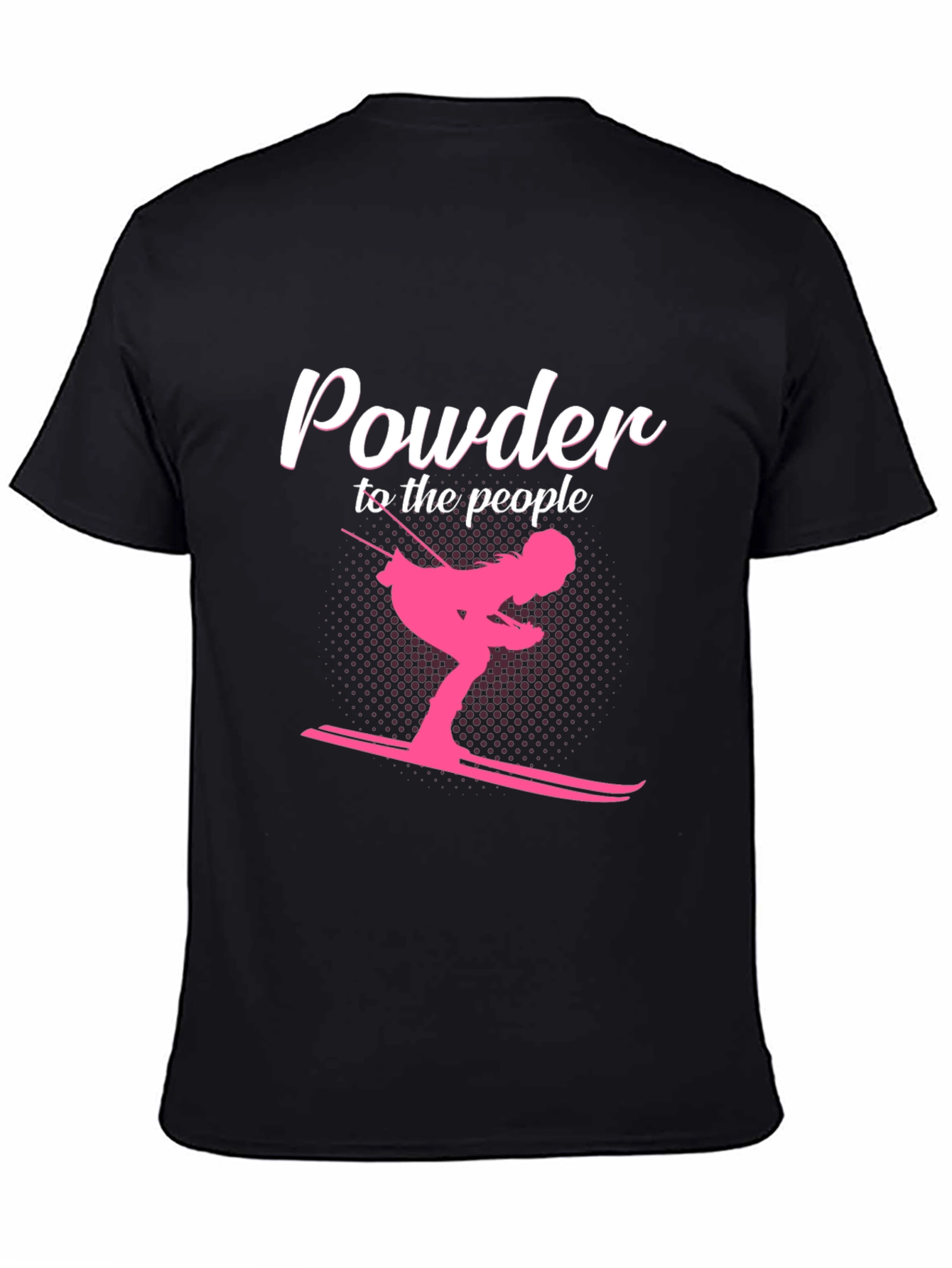 Powder to the People Skiing Graphic Tee