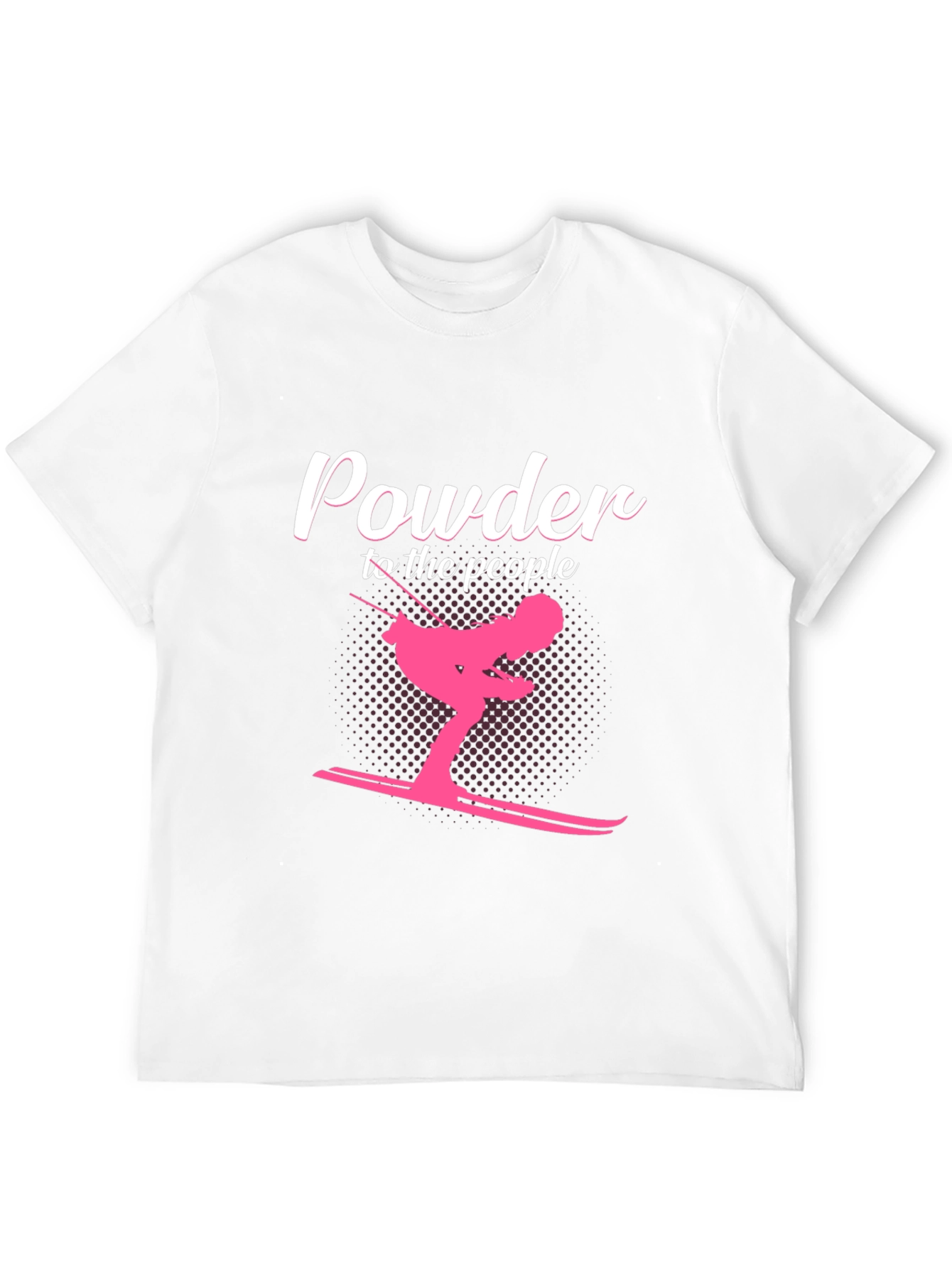 Powder to the People Skiing Graphic Tee