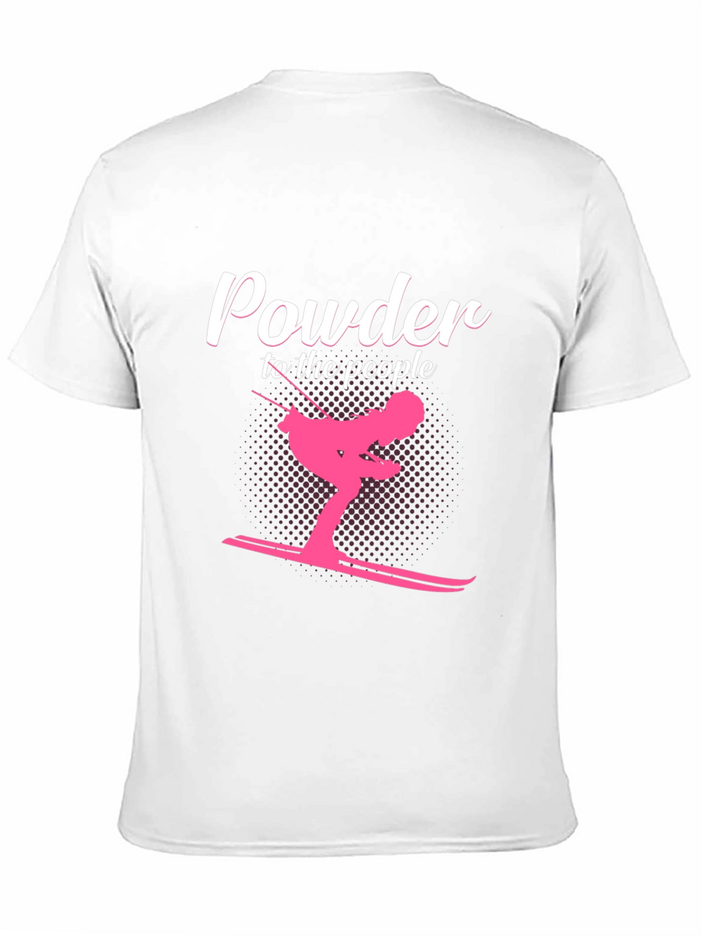 Powder to the People Skiing Graphic Tee