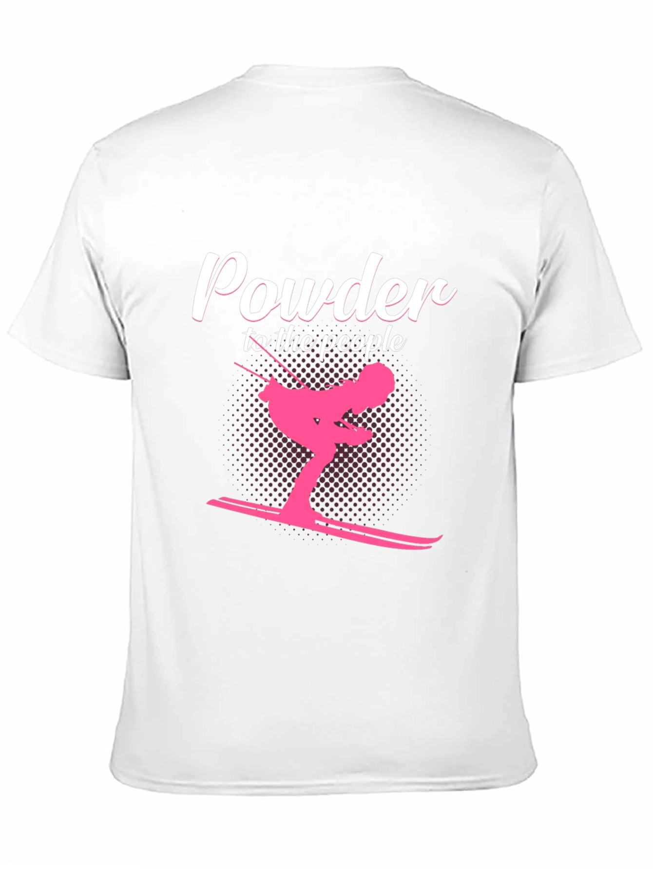 Powder to the People Skiing Graphic Tee