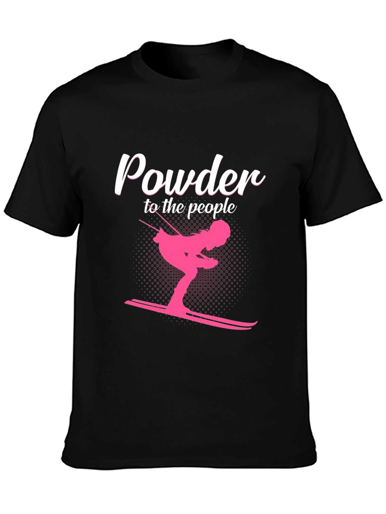 Powder to the People Skiing Graphic Tee