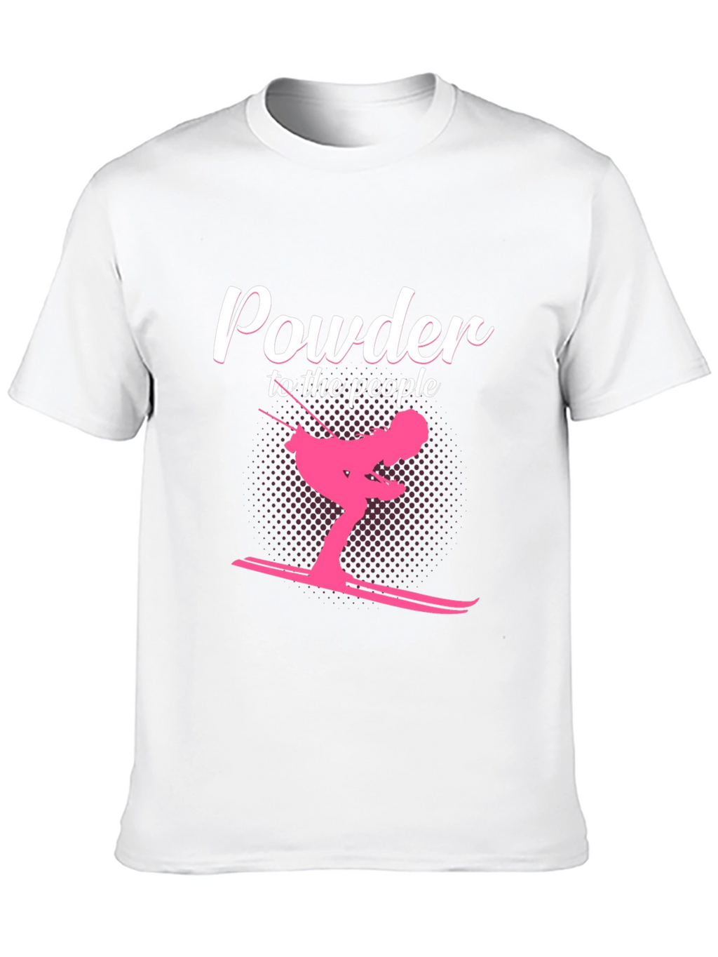 Powder to the People Skiing Graphic Tee