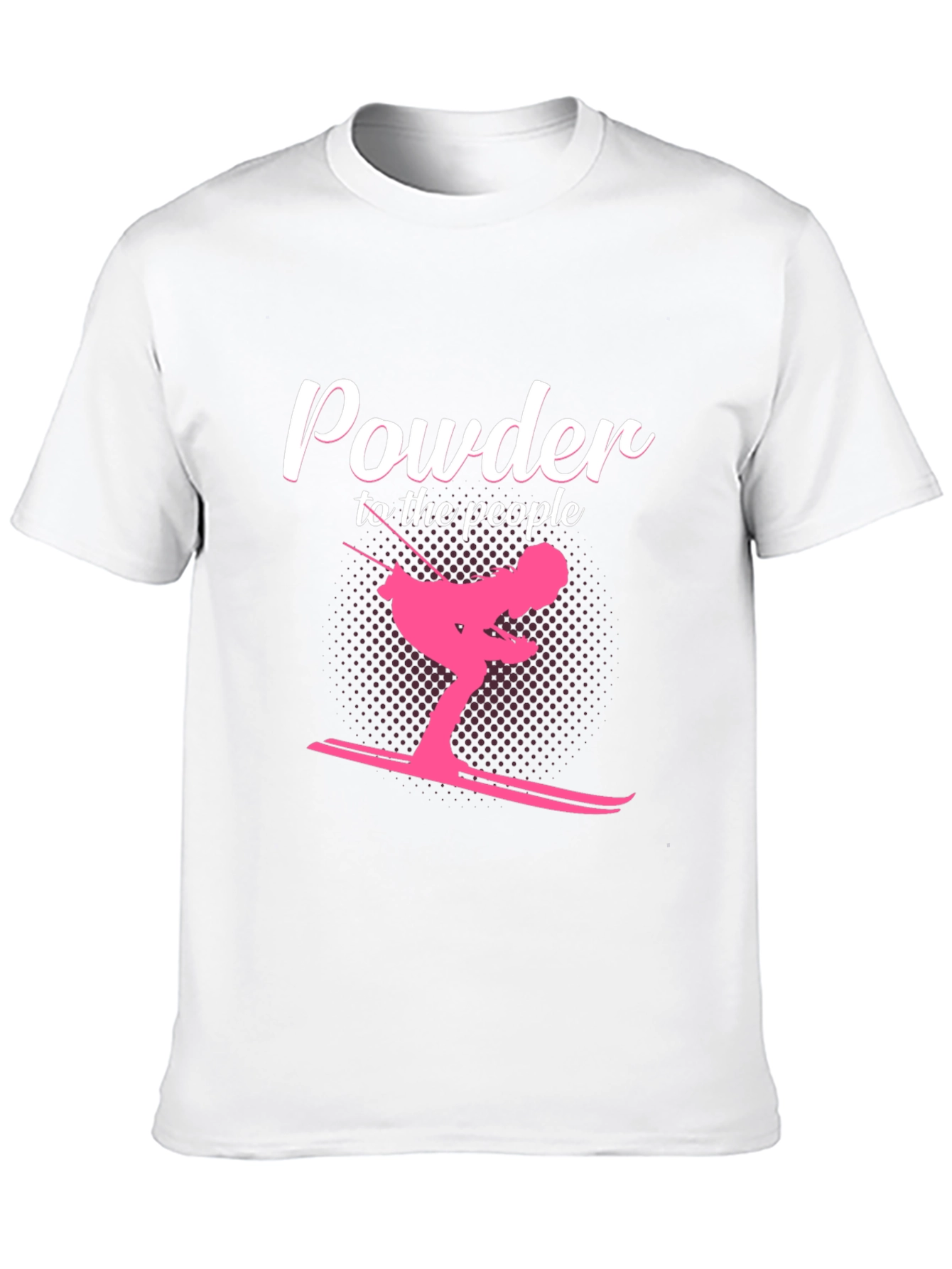 Powder to the People Skiing Graphic Tee