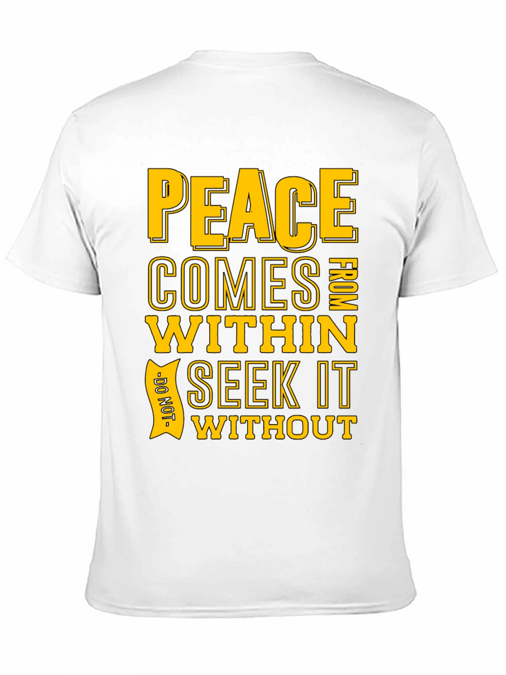 Peace Within Graphic T-Shirt - Black