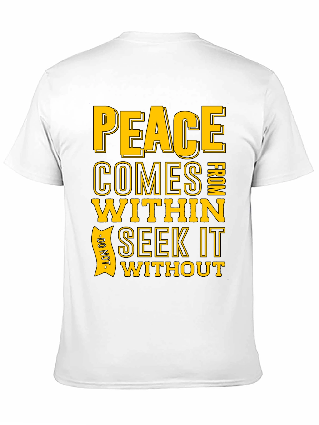 Peace Within Graphic T-Shirt - Black