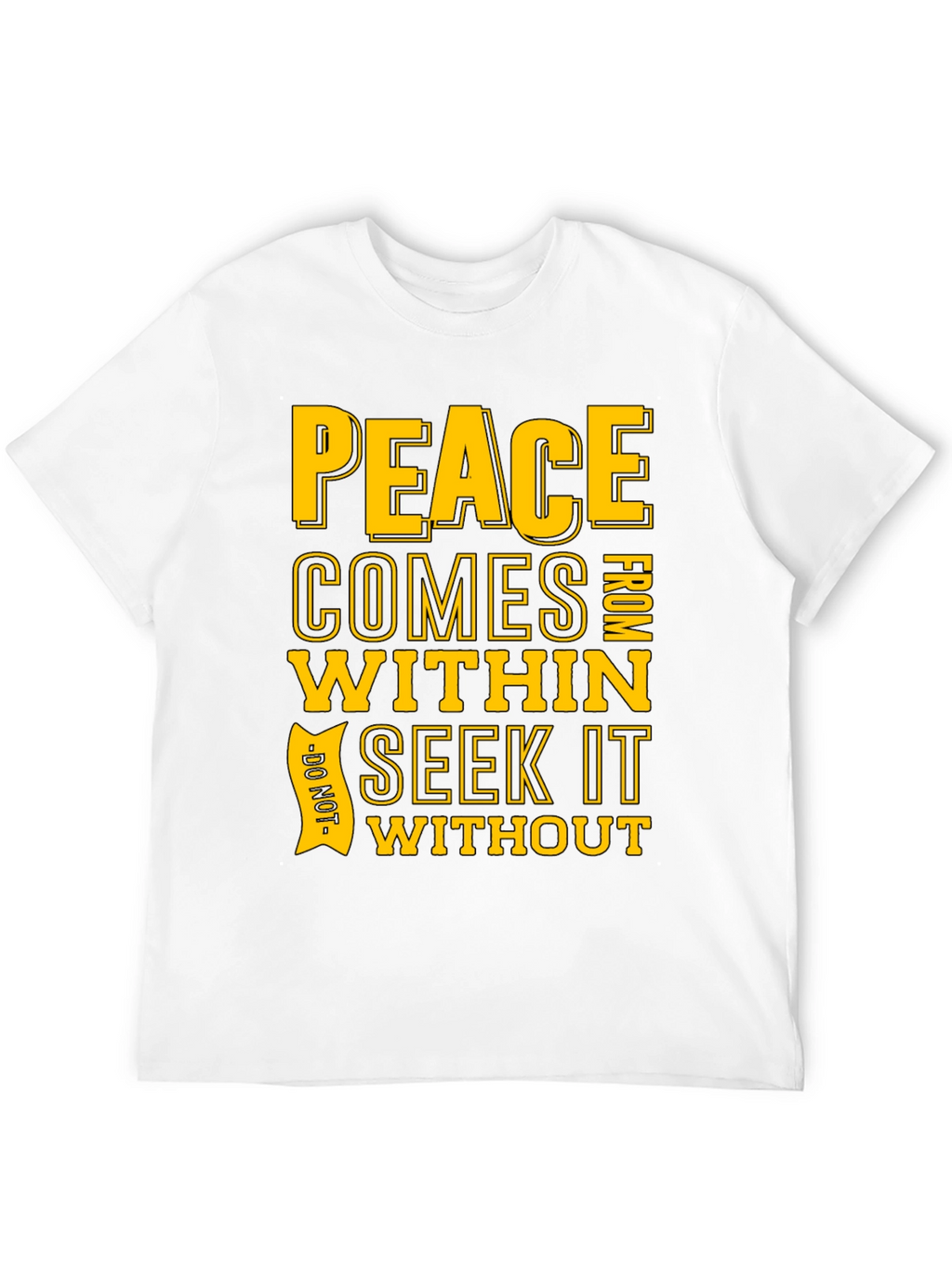 Peace Within Graphic T-Shirt - Black