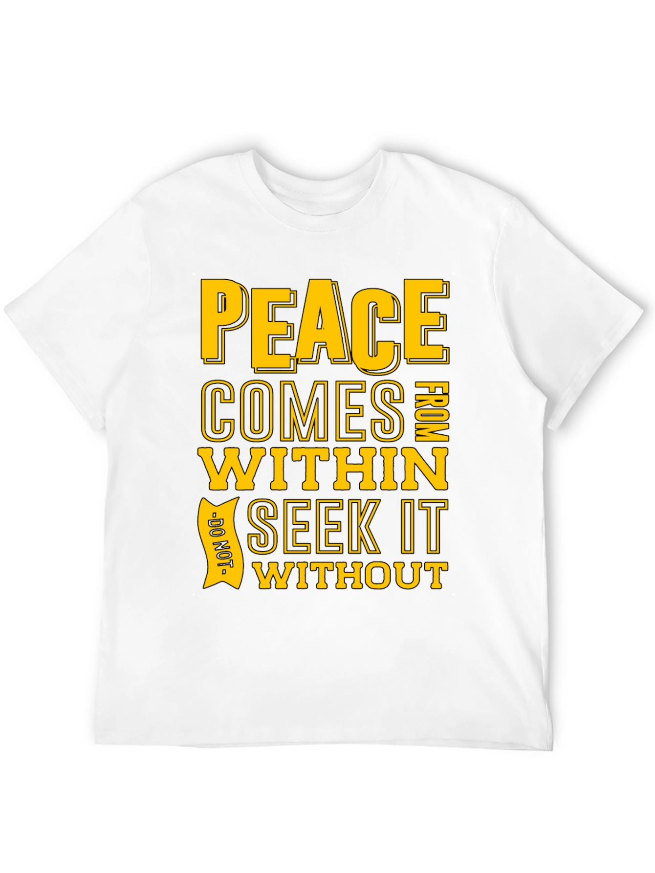 Peace Within Graphic T-Shirt - Black