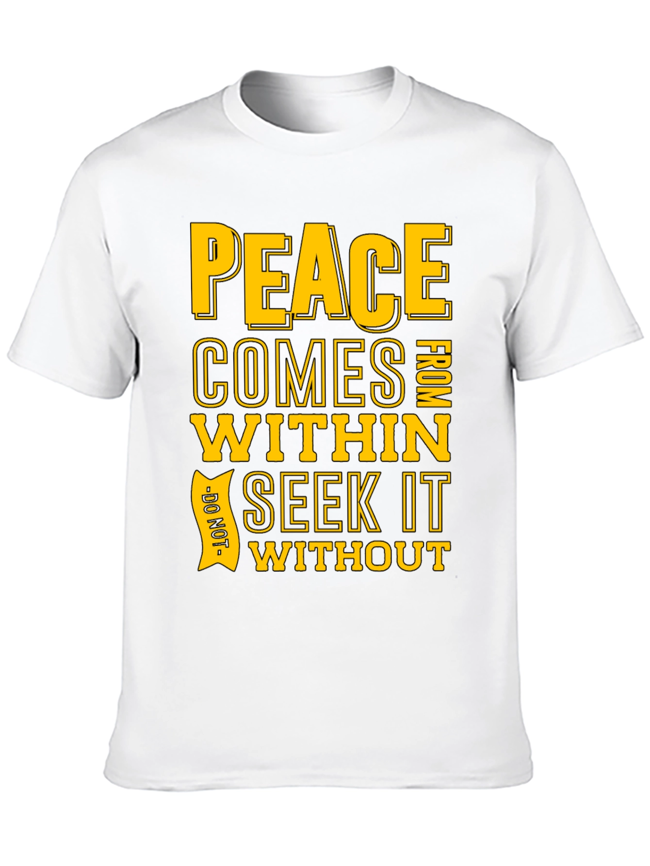 Peace Within Graphic T-Shirt - Black