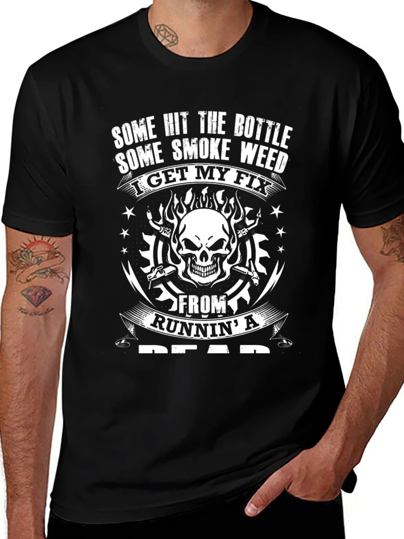 Skull Graphic T-Shirt - Runnin a Dead