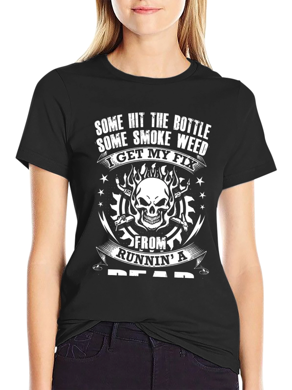 Skull Graphic T-Shirt - Runnin a Dead