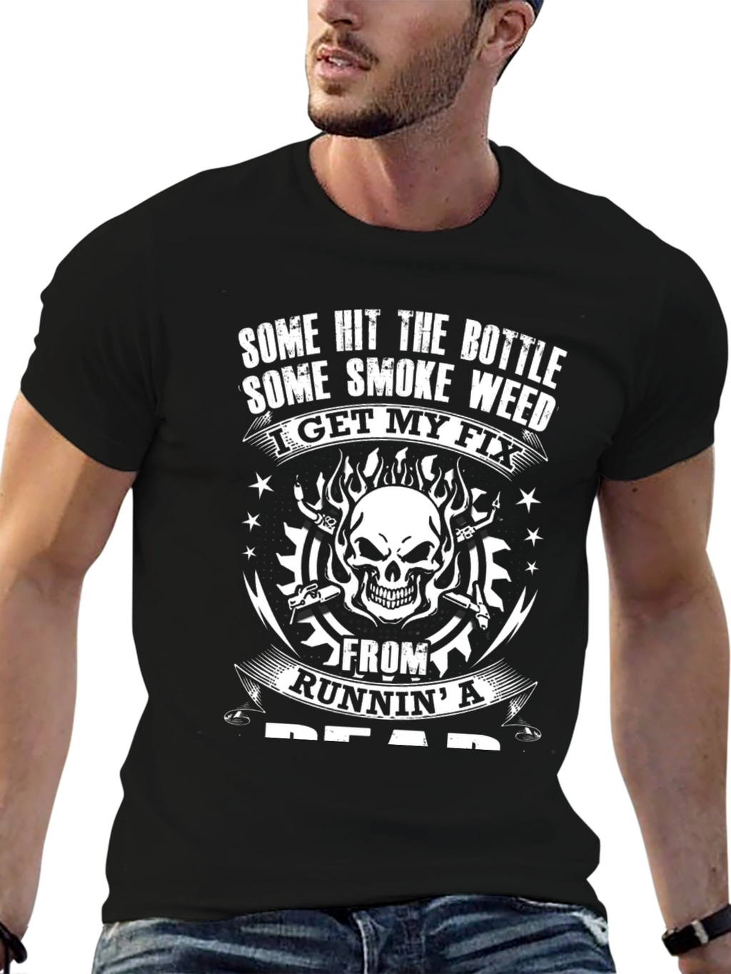 Skull Graphic T-Shirt - Runnin a Dead