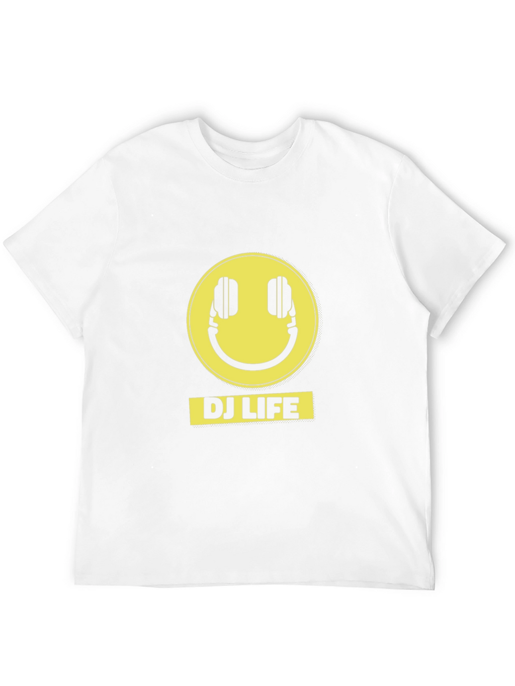 DJ Life Black T-Shirt with Yellow Graphic