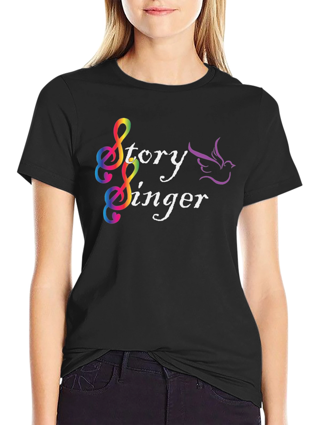 Story Singer Black T-Shirt