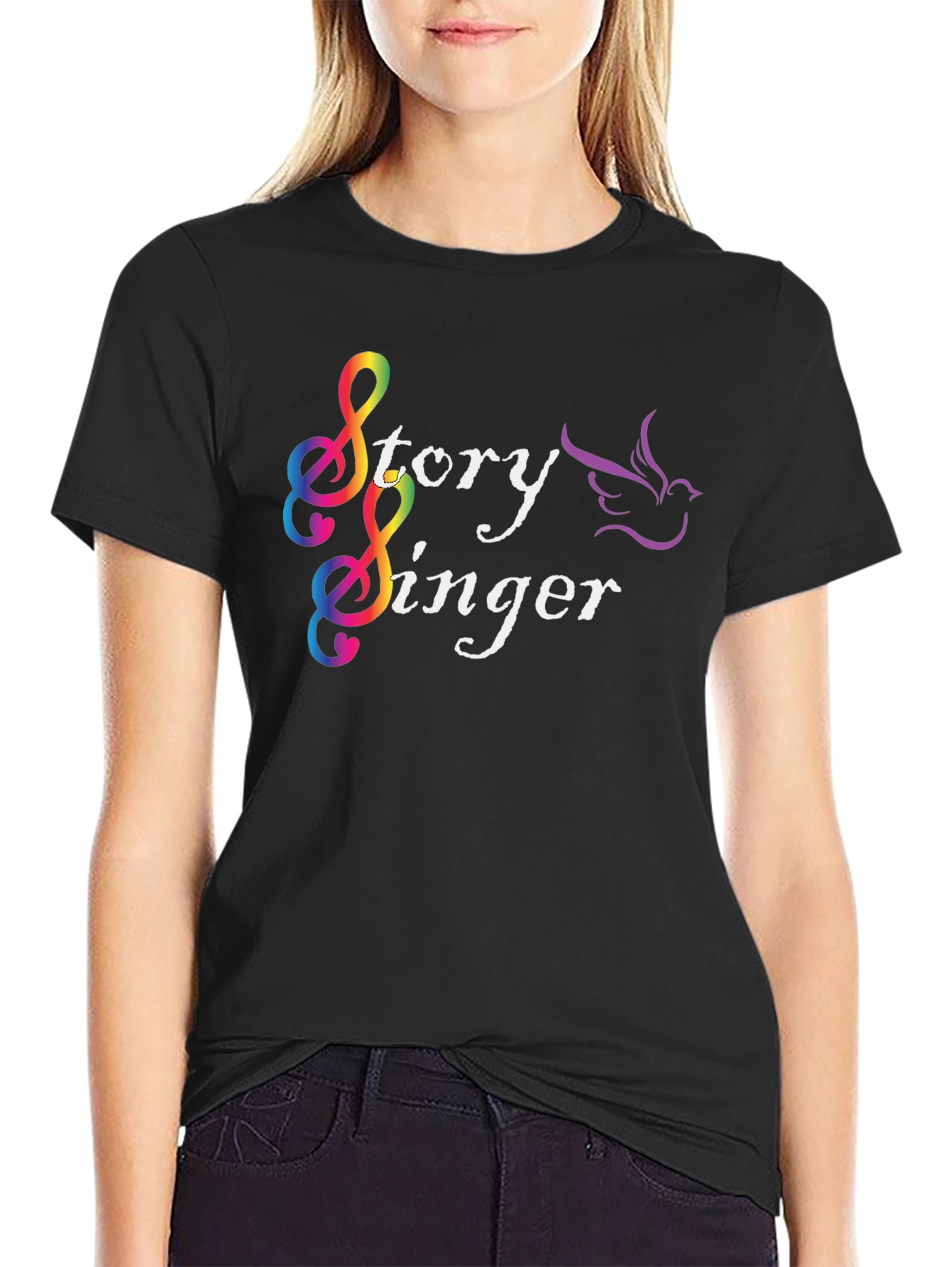 Story Singer Black T-Shirt
