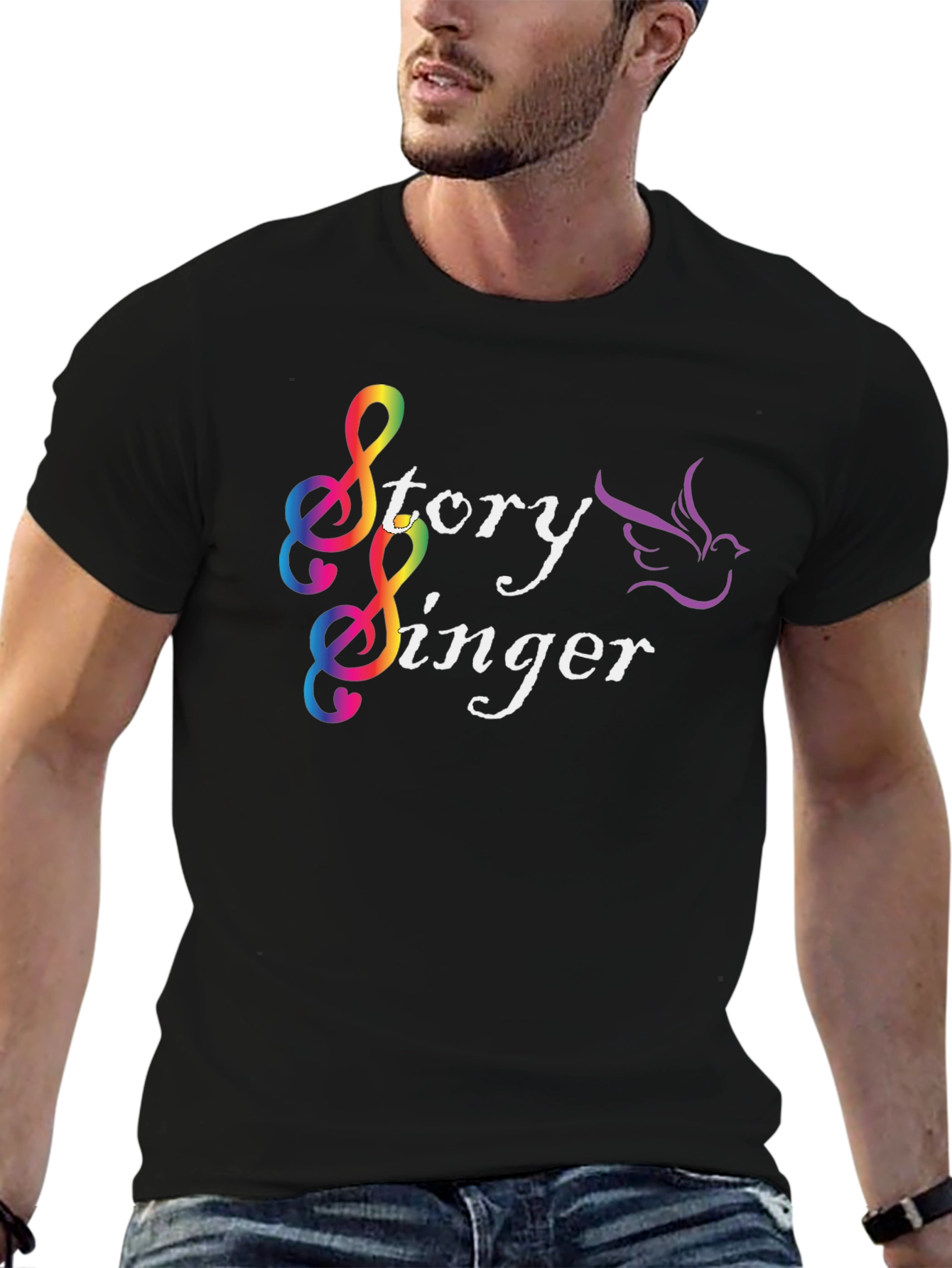 Story Singer Black T-Shirt