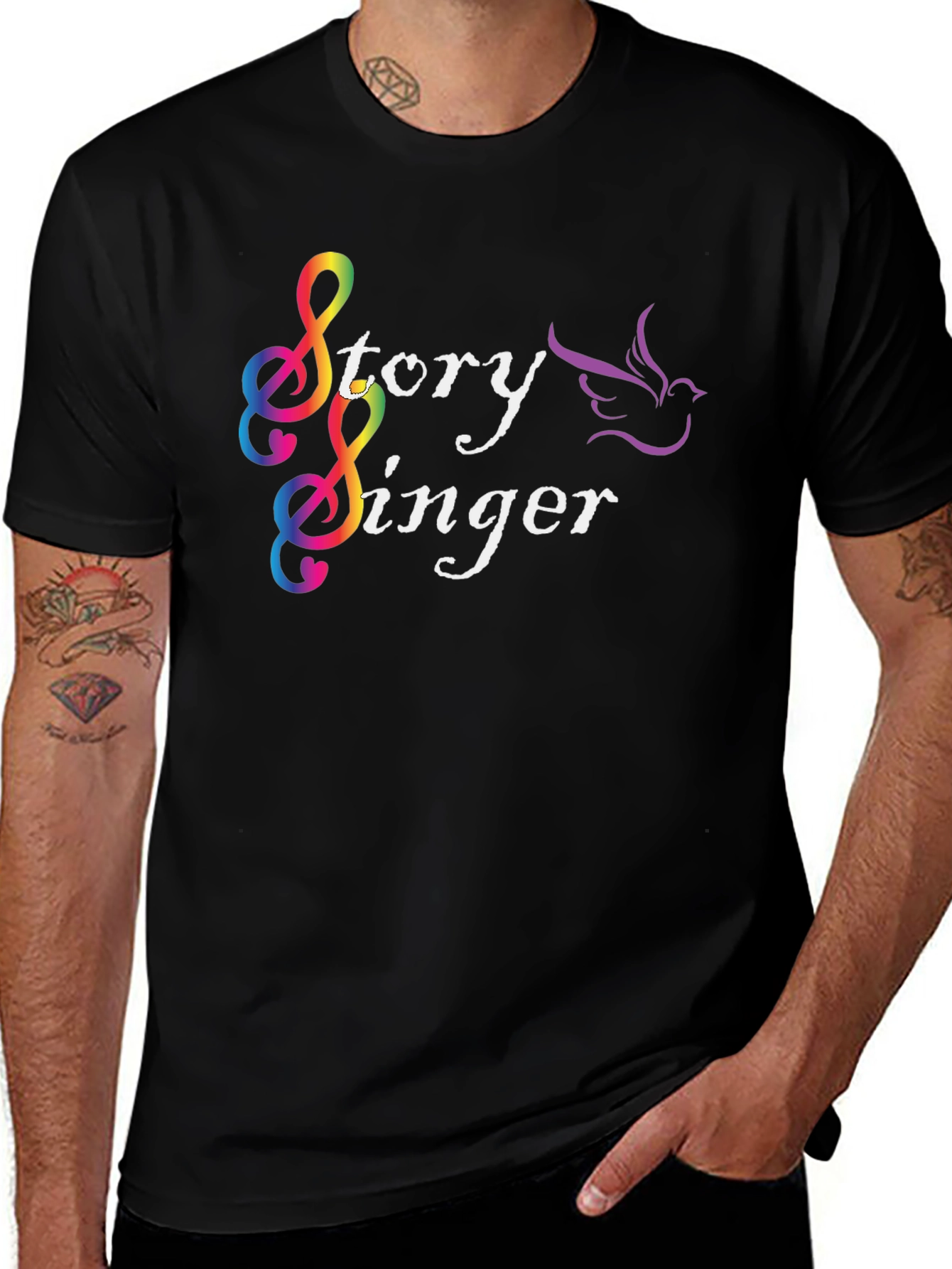 Story Singer Black T-Shirt
