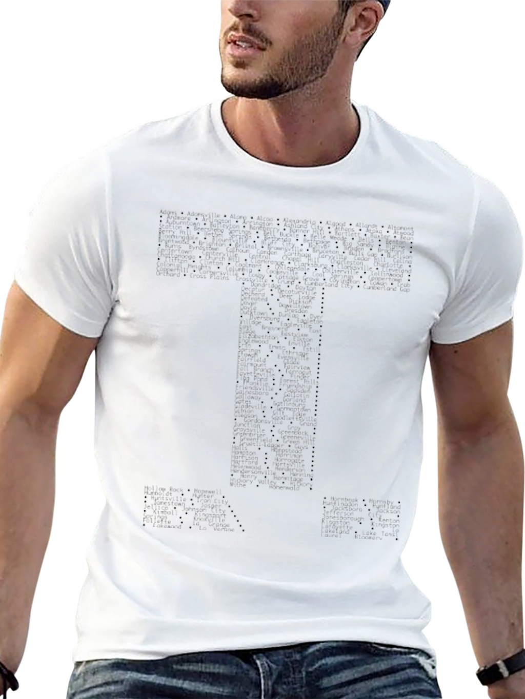 Black T-Shirt with T Design