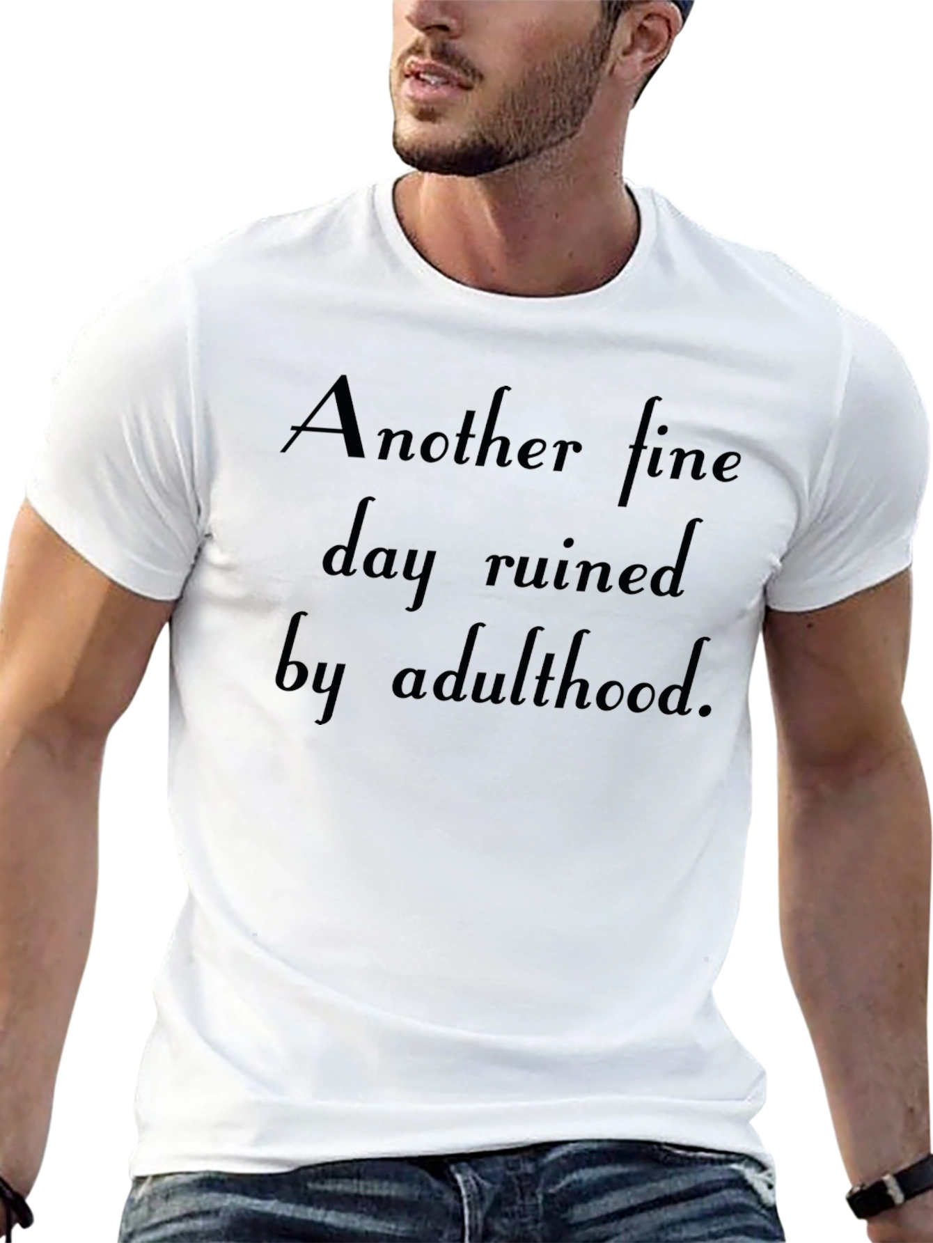 Humorous Adulthood Ruined Graphic Tee